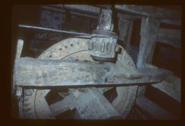 Venton Mill, Dartington, Devon, Stone nut and face gear on layshaft
