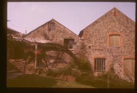 Fremington Mill, Devon, exterior - waterwheel end