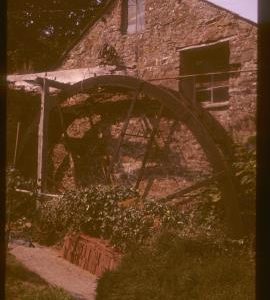 Fremington Mill, Devon, exterior - waterwheel end