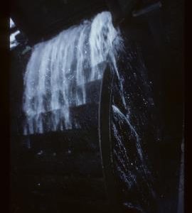 Shepherd Wheel, Porter, Sheffield, waterwheel in snow