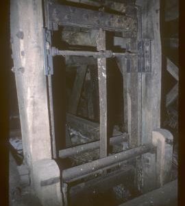 Gunton Park Sawmill, Norfolk,  frame in which to clamp saws