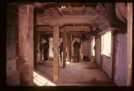 Eddington Mill, Hungerford, Berkshire, empty stone floor