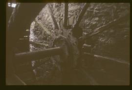 Gleaston Mill, Ulverston, Cumbria,  inside the waterwheel