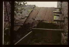 Gleaston Mill, Ulverston, Cumbria,  launder and roof over wheel