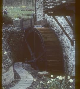 Docton Mill, Hartland, Devon, repaired wheel