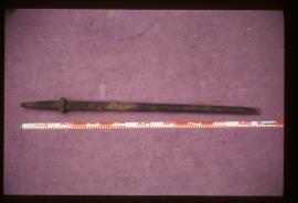 Reading Borough Museum, Berkshire, spindle of millstone from Silchester