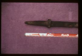 Reading Borough Museum, Berkshire, spindle of millstone from Silchester