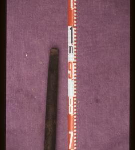 Reading Borough Museum, Berkshire, spindle of millstone from Silchester