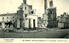 "Arras - Marche aux poissons et la rue des Gauguiers - Le moulin Crespel"