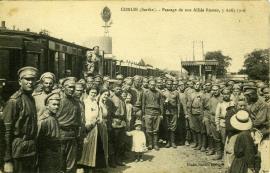 "Conlie (Sarthe) - Passage de nos Allies Russes, 5 Aout 1916"