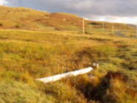 Drimnacroish: site of mill pond and sluice