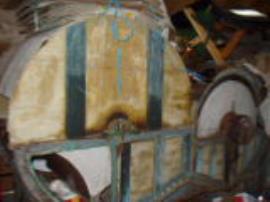 Croig: intact threshing machinery