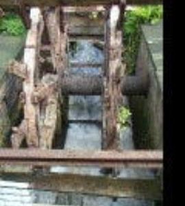 View of the main wheel, Calcot Mill