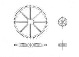 Montefiore mill, spur and nut