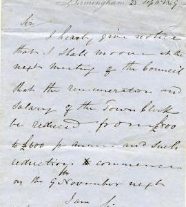 Letterhead of Sherbourne Paper Mill, Birmingham