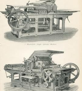 Printing Wharfedale Single Cylinder Machine and Top Feeder