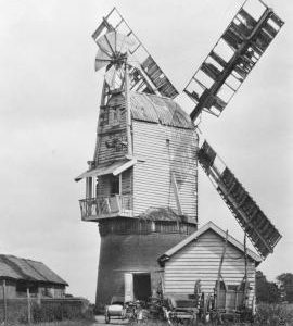 Mill Road Mill, Banham, Norfolk, derelict