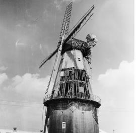 Union Mill, Cranbrook, Kent, under repair