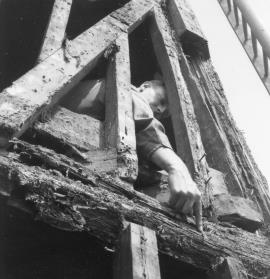 Union Mill, Cranbrook, Kent, restoration work in progress