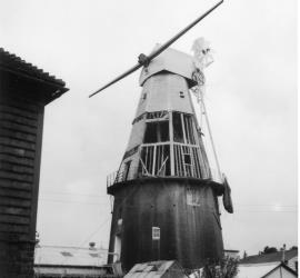 Union Mill, Cranbrook, Kent, restoration work in progress