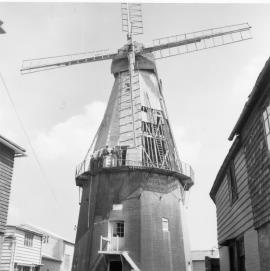 Union Mill, Cranbrook, Kent, restoration work in progress