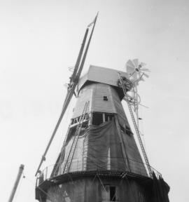 Union Mill, Cranbrook, Kent, restoration work in progress