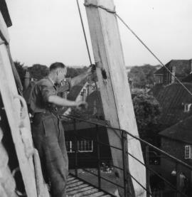 Union Mill, Cranbrook, Kent, restoration work in progress