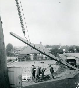 Hauling up second stock, Stevens' Mill, Burwell