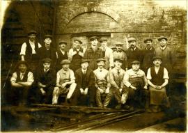 Millwright staff at John Bradley & Co Ironworks, Stourbridge, Worcestershire