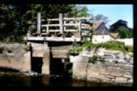 Burcott Mill, Wookey, Restoration, old spillway sluice