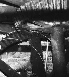 Burndhurst Mill, Loxley, Uttoxeter - pitwheel and wallower