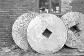 Bonehill Mill, Fazeley - the millstones outside the mill