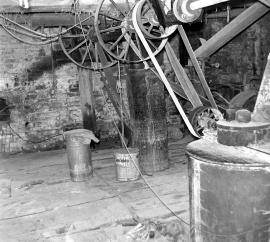 Boughey's Mill, Audley - general view of stone floor