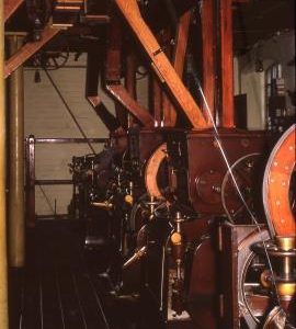 Burton Flour Mills, Winshill - roller mills inside the 19th century building behind the 1745 building