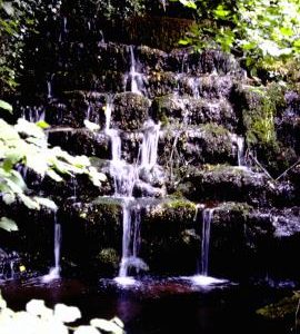 Glencot Paper Mill - spillway - now a decorative waterfall