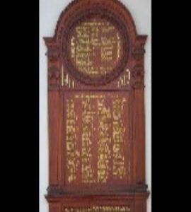 St Cuthberts Mill, Wells, Somerset, WW1 memorial 'From the staff of St Cuthbert's Paper Works'