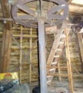 Upright shaft and crownwheel, smock mill, Crowfield