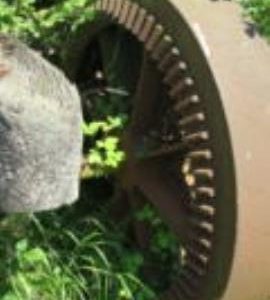 Tramwheel, post mill, Friston, Suffolk