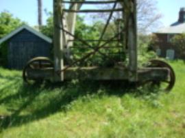 Ladder and tramwheels, post mill, Friston, Suffolk