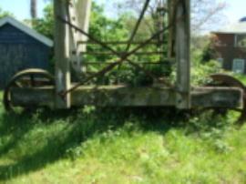 Ladder and tramwheels, post mill, Friston, Suffolk