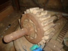 Displaced stone nut, post mill, Friston, Suffolk