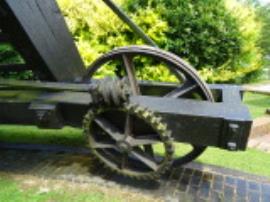 Ladder wheel and fantail gearing final stage, Hogg Hill Mill, Icklesham
