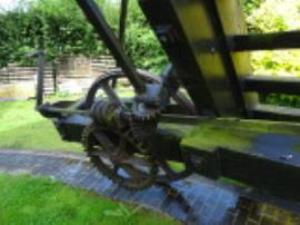 Ladder wheel and fantail gearing final stage, Hogg Hill Mill, Icklesham