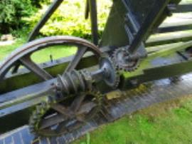 Ladder wheel and fantail gearing final stage, Hogg Hill Mill, Icklesham