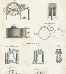 Cotton Manufacture. Carding, Drawing and Roving machines
