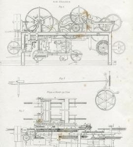 "Spinning. Smith's Self Acting Woollen Mule"