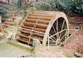 Trigon Estate, Wareham St Martin, Dorset, waterwheel