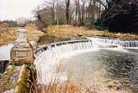Trigon Estate, Wareham St Martin, Dorset, weir