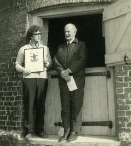 Presentation of Windmill Certificate, tower mill, Over