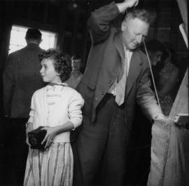 "The Bremer's acting for ITV newsreel men (floods)"